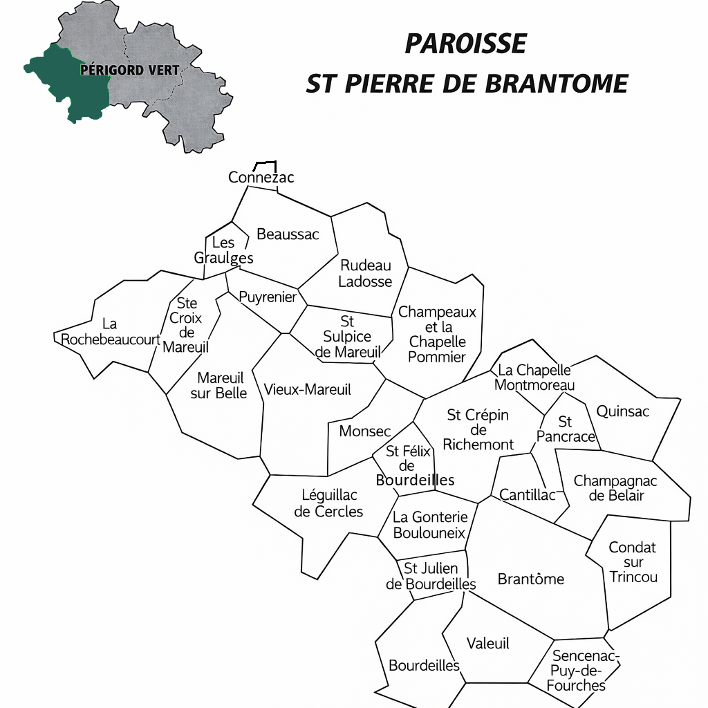 carte des communes limites paroisse